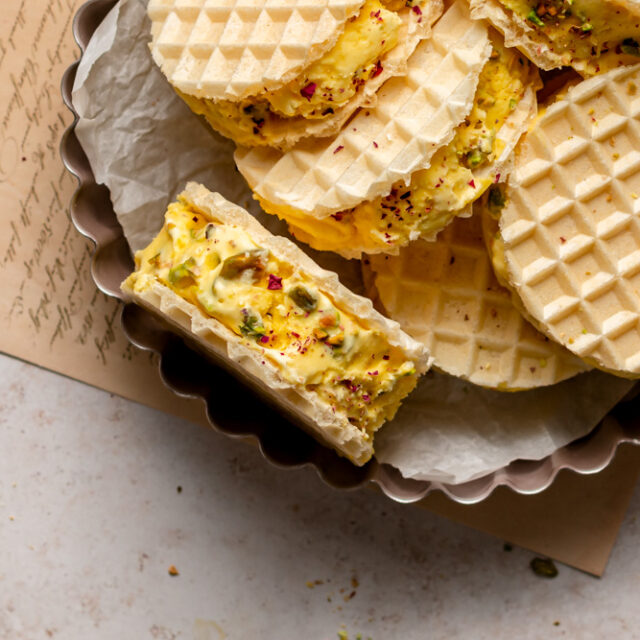 Persian Saffron Ice Cream or Bastani Sonati Baking Is Therapy