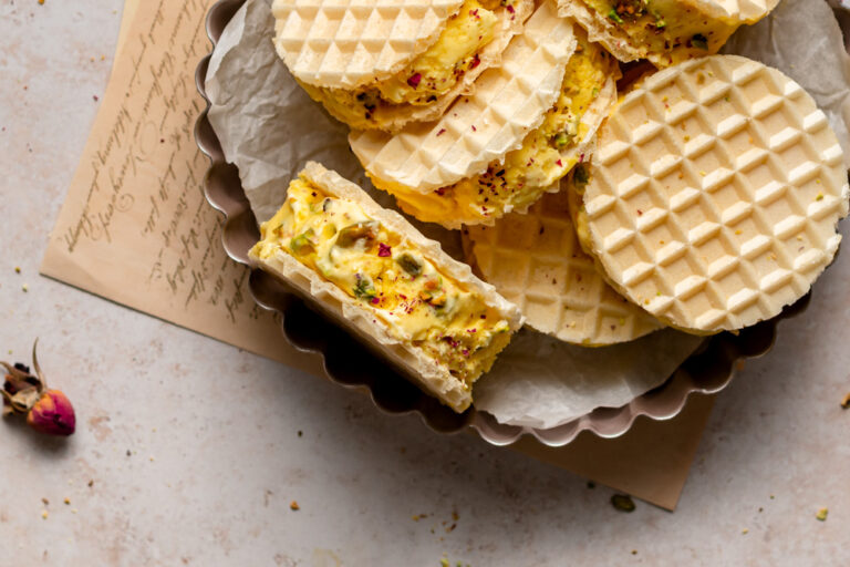 Persian Saffron Ice Cream or Bastani Sonati Baking Is Therapy