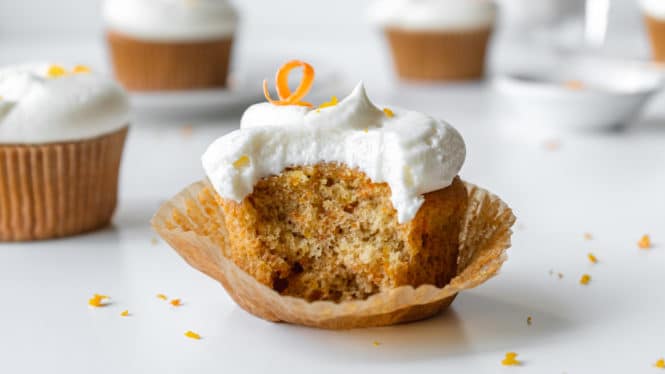 Carrot cake cupcake