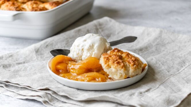 peach cobbler