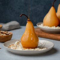 cinnamon cardamom poached pears