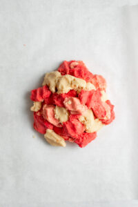 valentine cookies marbled heart