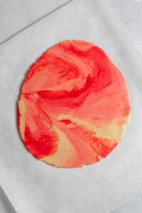 marbled valentine rose water cookies
