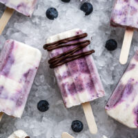 blueberry yogurt popsicles