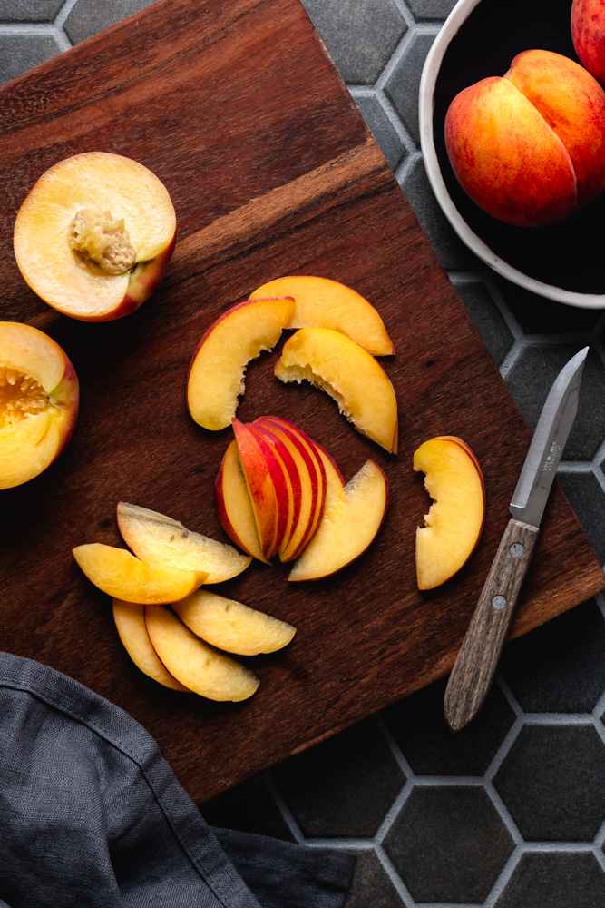 peach frangipane galette