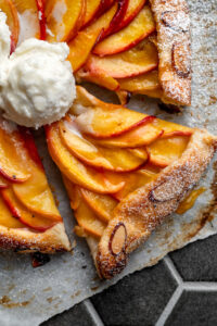 peach frangipane galette