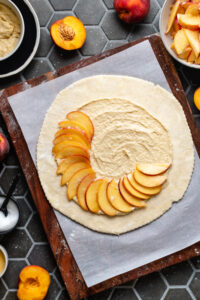 peach frangipane galette