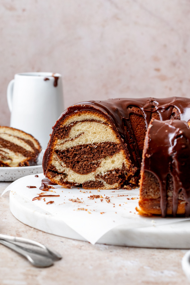 Chocolate-Vanilla Swirl Bundt Cake Recipe