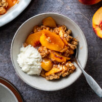 peach crisp