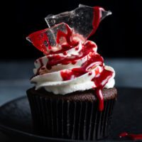 bloody broken glass cupcakes