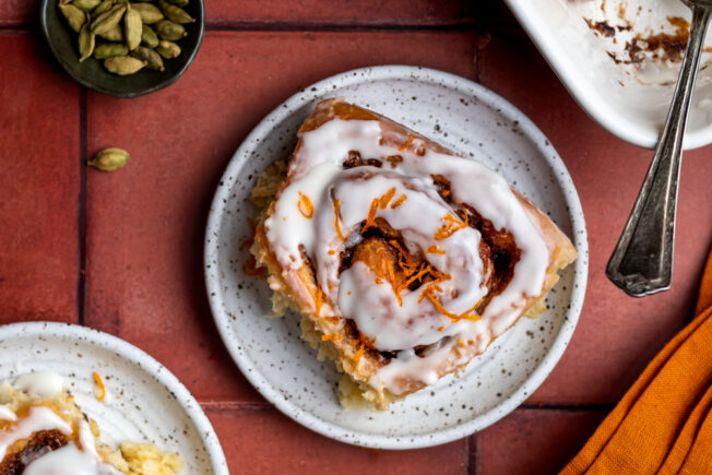 orange cardamom cinnamon rolls