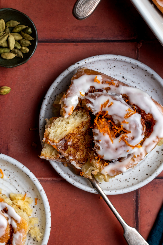 orange cardamom cinnamon rolls