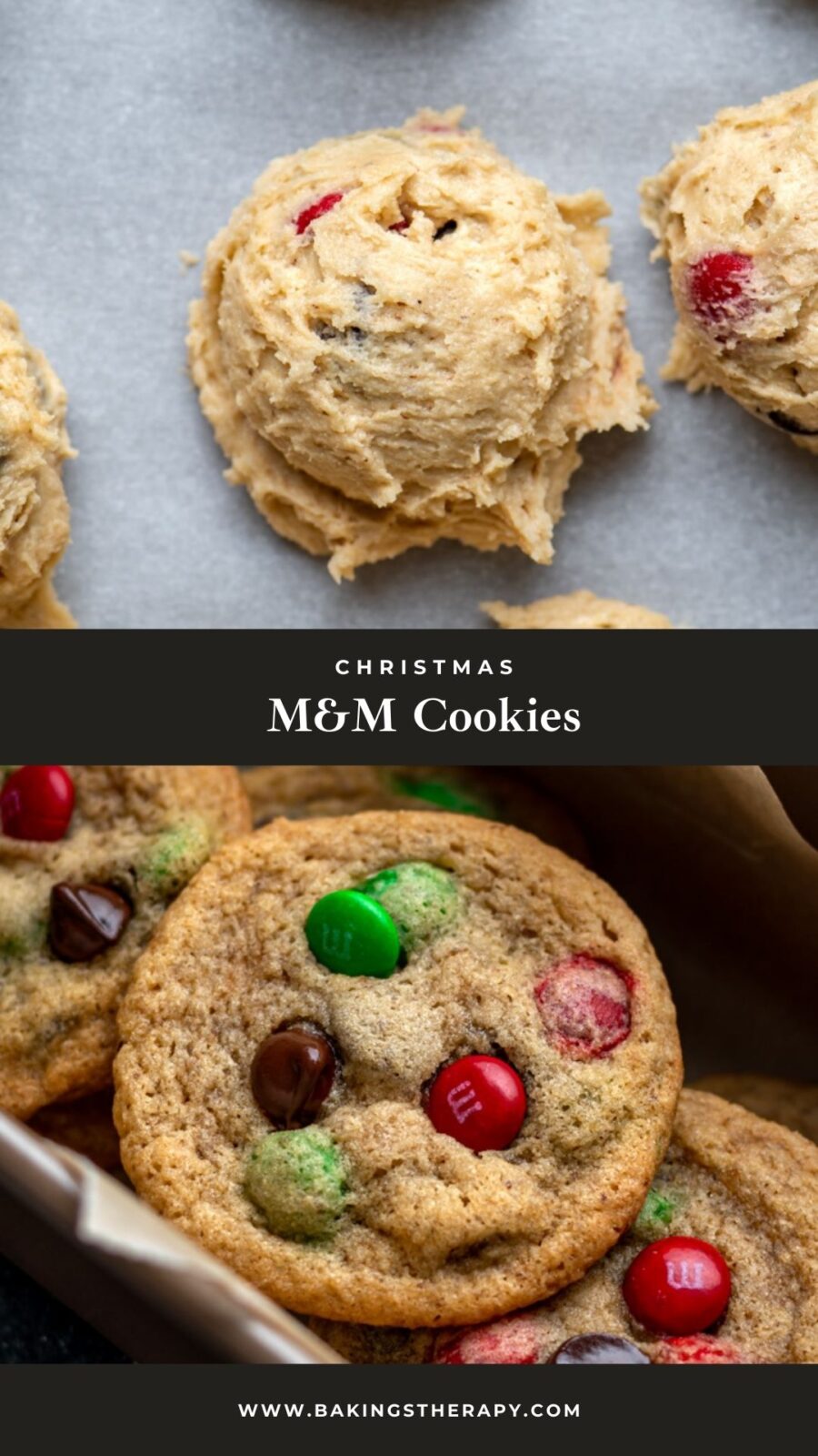 chewy christmas mm cookies