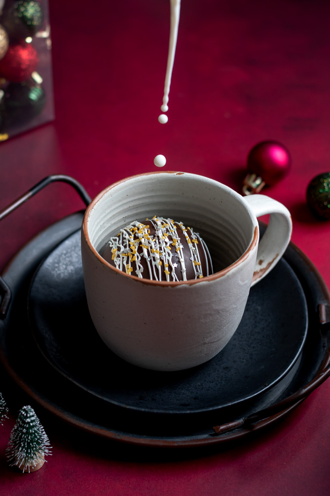 homemade hot chocolate bomb