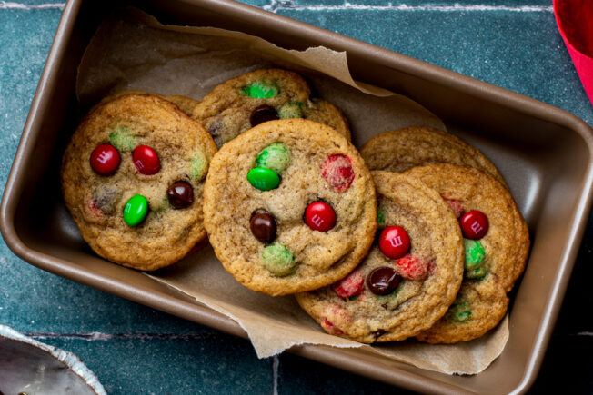 chewy mm holiday cookies