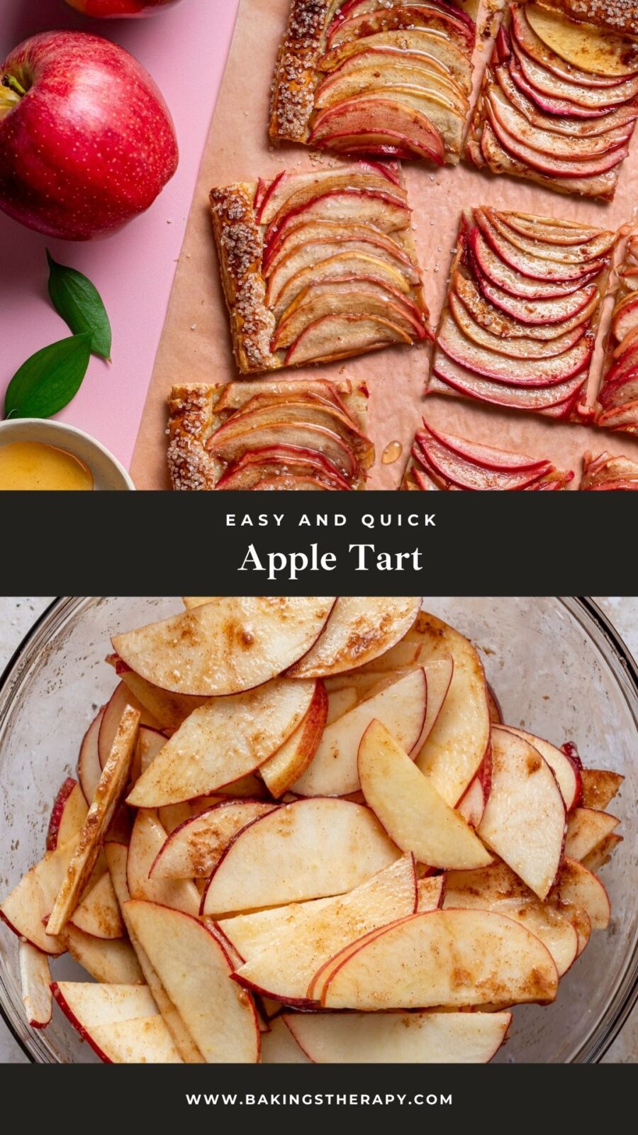 apple tart with puff pastry