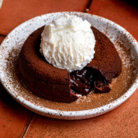 molten chocolate lava cake