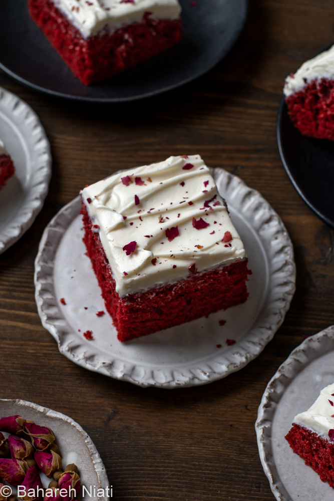 One Layer Red Velvet Cake