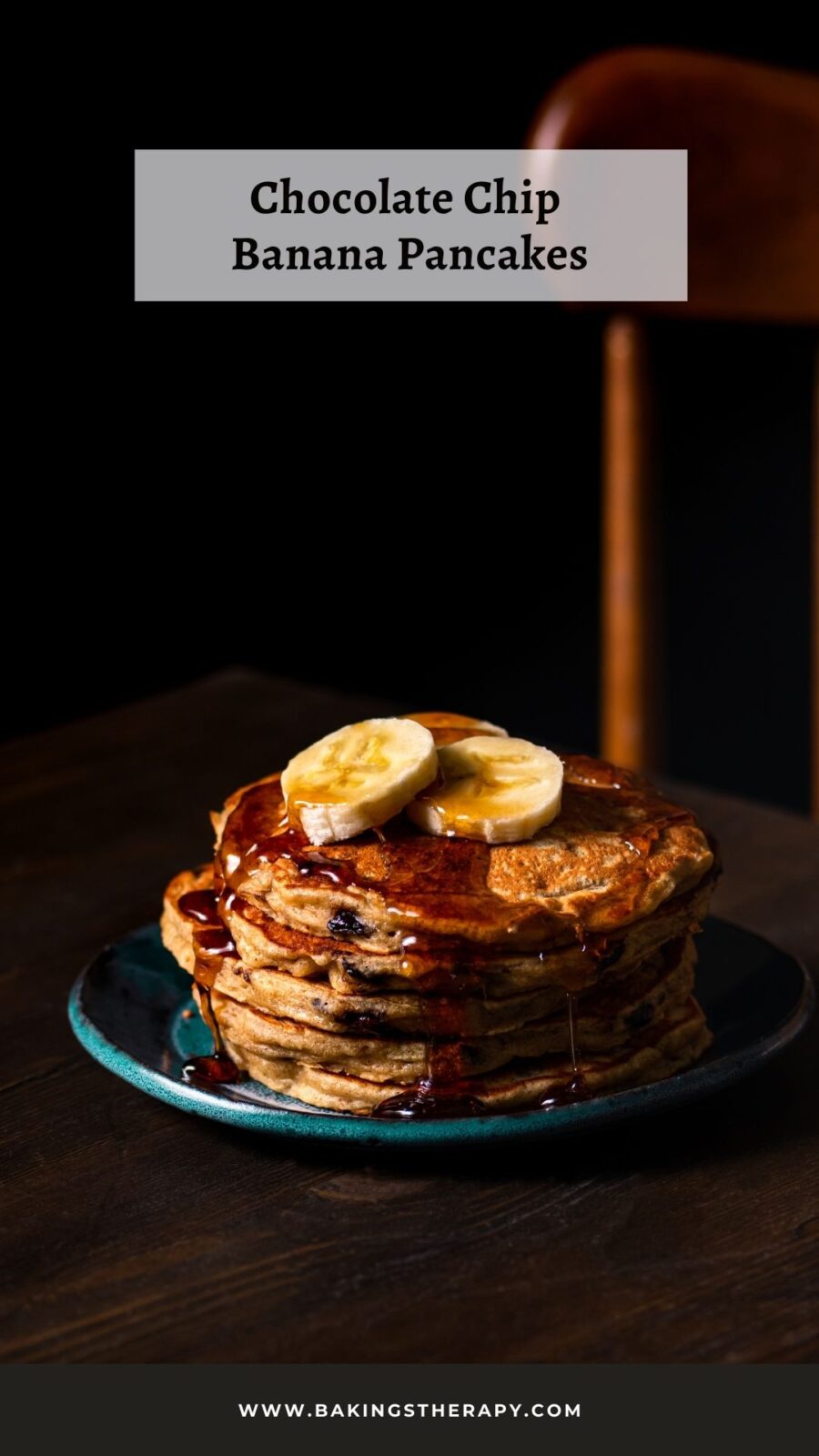 chocolate chip banana pancakes