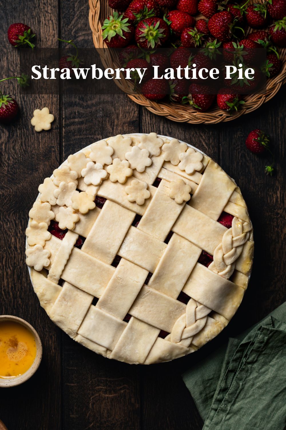 Strawberry Lattice Pie