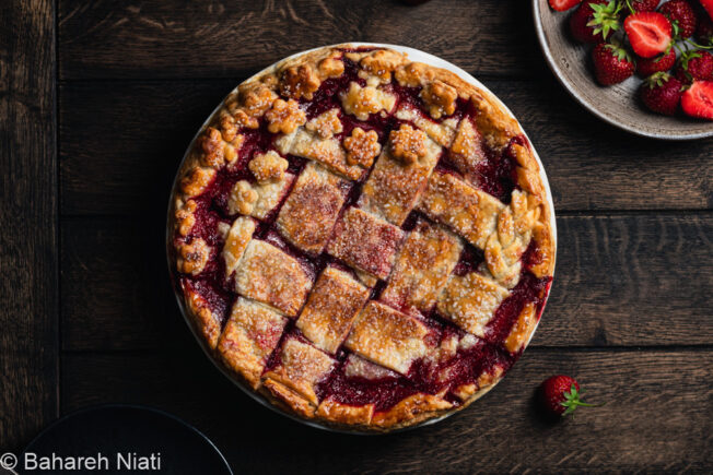 strawberry lattice pie-bahareh niati