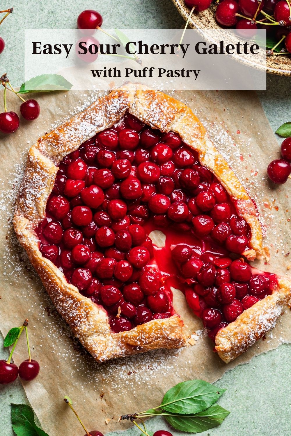 Easy Sour Cherry Galette