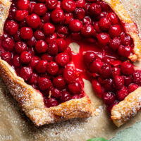 sour cherry galette