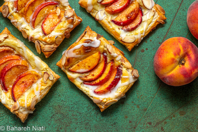 peach cream cheese Danish pastry